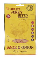 Tītara krūtiņas - uzkoda Turkey Jerky Bites Sage & Onion, 40 g cena un informācija | Gaļas produkti | 220.lv