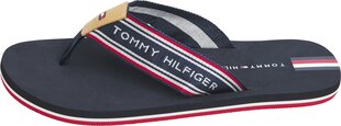 Vīriešu pludmales čības Tommy Hilfiger, zilas cena un informācija | Vīriešu iešļūcenes, sandales | 220.lv