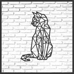Sienas dekors “Sēdošs kaķis” 34 x 56 cm cena un informācija | Interjera priekšmeti | 220.lv