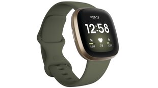 Fitbit Versa 3, Soft Gold Aluminum/Olive cena un informācija | Viedpulksteņi (smartwatch) | 220.lv