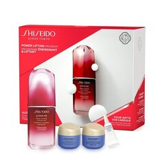 Komplekts Shiseido Power Lifting Program: sejas serums, 50 ml + plakstiņu krēms, 5 ml + dienas krēms, 15 ml + nakts krēms, 15 ml cena un informācija | Sejas serumi, eļļas | 220.lv