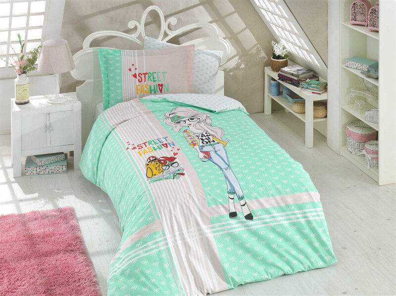 Bērnu gultas veļas komplekts Street Fashion, 160x220, 3 daļas cena un informācija | Bērnu gultas veļa | 220.lv