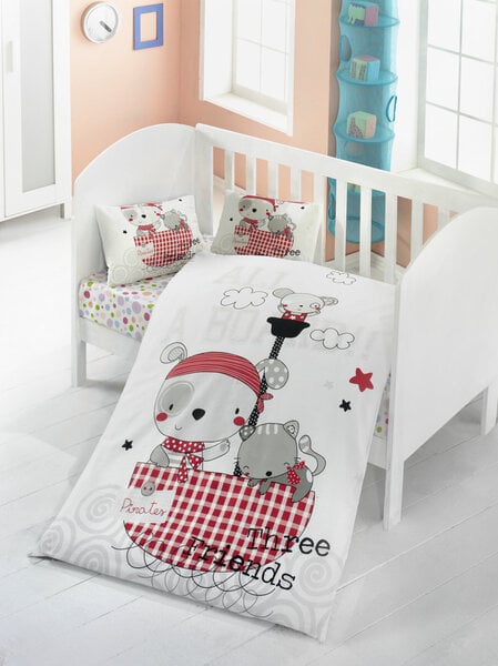 Bērnu gultas veļas komplekts Corsan, 4 daļas cena un informācija | Bērnu gultas veļa | 220.lv