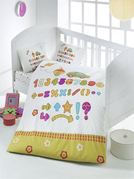 Bērnu gultas veļas komplekts Abakus, 4 daļas cena un informācija | Bērnu gultas veļa | 220.lv