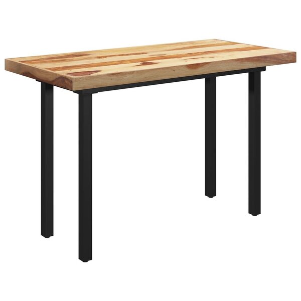 vidaXL virtuves galds, I-formas kājas, 120x60x77 cm, masīvs rožkoks cena un informācija | Virtuves galdi, ēdamgaldi | 220.lv
