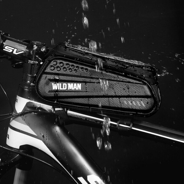 Universāls tālruņa turētājs WILDMAN ES3 1L 4"- 7" velosipēdam melns