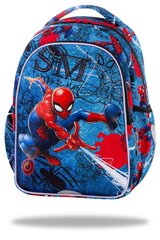 Spīdoša mugursoma CoolPack Joy S LED Zirnekļcilvēks (Spiderman Denim) B47304 cena un informācija | Skolas somas | 220.lv