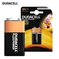 Baterija Duracell, 9V cena un informācija | Baterijas | 220.lv