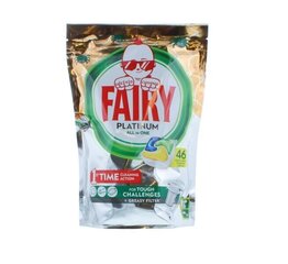 Fairy Platinum All in One trauku mazgāšanas tabletes, 46 gab cena un informācija | Trauku mazgāšanas līdzekļi | 220.lv
