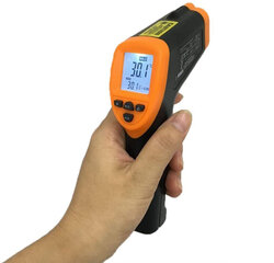 Pirometra bezkontakta lāzera termometrs -50 +550 cena un informācija | Mitruma, temperatūras, pH, ORP mērītāji | 220.lv