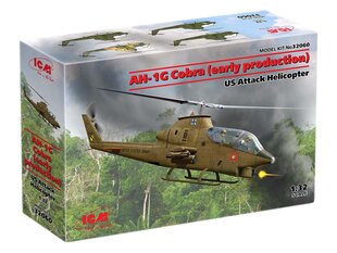 Līmējamais modelis ICM AH-1G Cobra (early production) 1/32 cena un informācija | Līmējamie modeļ | 220.lv