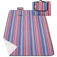 Piknika paklājiņš Springos, 200x150 cm, zils / rozā cena un informācija | Tūrisma matrači un paklājiņi | 220.lv