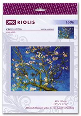 Izšūšanas komplekts RIOLIS 1698 Ziedošās mandeles pēc V. van Goga gleznas motīviem cena un informācija | Izšūšanas piederumi | 220.lv