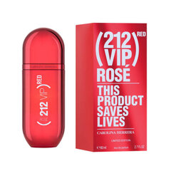 Parfimērijas ūdens Carolina Herrera 212 Vip Rose Limited Edition EDP sievietēm, 80ml cena un informācija | Sieviešu smaržas | 220.lv