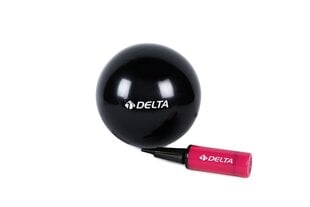 Vingrošanas bumba Delta PMP13 Mini ar pumpi, 25 cm, melna cena un informācija | Vingrošanas bumbas | 220.lv