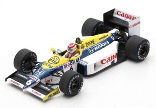 Automašīnas modelis - Williams FW11 #6 Winner Brazilian GP 1986 Nelson Piquet S7480 Spark 1:43 cena un informācija | Kolekcionējamie modeļi | 220.lv