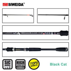 Spinings SWD-BLACK CAT SPIN cena un informācija | Makšķeres, spiningi, makšķeru turētāji un statīvi | 220.lv