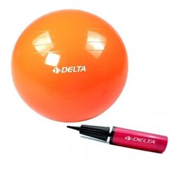 Vingrošanas bumba Delta TRC ar pumpi, 65 cm, oranža cena un informācija | Vingrošanas bumbas | 220.lv
