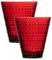 Glāzes Kastehelmi Iittala, 30 cl, 2 gab. sarkanā krāsā