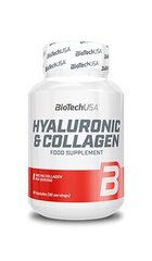Uztura bagātinātājs Biotech USA Hyaluronic &amp; Collagen 30 caps. cena un informācija | Vitamīni | 220.lv