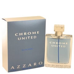 Tualetes ūdens Azzaro Chrome United EDT vīriešiem, 100 ml cena un informācija | Vīriešu smaržas | 220.lv