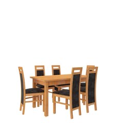 Ēdamistabas komplekts ADRK Furniture Rodos 14, brūnas krāsas cena un informācija | Ēdamistabas komplekti | 220.lv