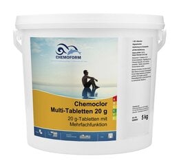Multitabletes 20 g, Chemoform Chemoclor Multi-Tabletten 20 g, 5 kg cena un informācija | Baseina kopšanas līdzekļi | 220.lv