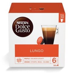 Kafijas kapsulas NESCAFE DOLCE GUSTO LUNGO, 30 kapsulas, 195g cena un informācija | Kafija, kakao | 220.lv