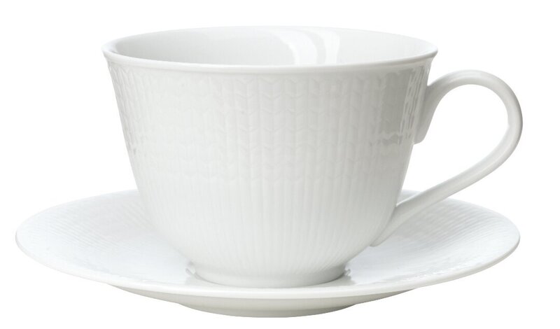 Rörstrand Swedish Grace apakštase tējas tasei 18 cm baltā krāsā cena