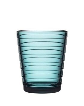 Iittala Aino Aalto glāze 22cl jūras zila 2gab. cena un informācija | Glāzes, krūzes, karafes | 220.lv