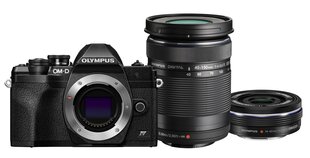 Olympus OM-D E-M10 Mark IV + ED 14-42mm EZ PANCAKE + ED 40-150mm F4‑5.6 R (Black) cena un informācija | Digitālās fotokameras | 220.lv