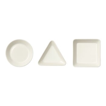 Teema mini servēšanas komplekts no 3 traukiem baltā krāsā cena un informācija | Glāzes, krūzes, karafes | 220.lv