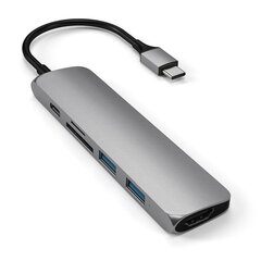 USB-C adapteris Satechi, Multi-Port 4K HDMI, SD lasītājs, 2 x USB-A cena un informācija | Adapteri un USB centrmezgli | 220.lv