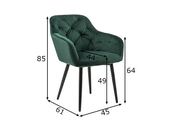 Krēsls, zaļš cena