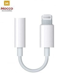 Mocco MMX62ZM/A (A1749) 3.5 mm uz Lightning Audio Adapteris priekš Apple iPhone 7 / 8 / 7 Plus / 8 Plus / X / XS / XR / XS MAX / Balts (Analogs) cena un informācija | Adapteri un USB centrmezgli | 220.lv