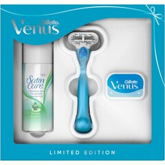 Skūšanās komplekts sievietēm Gillette Venus Smooth Classic Limited Edition: skuveklis + gels 75 ml cena un informācija | Skūšanās piederumi, kosmētika | 220.lv