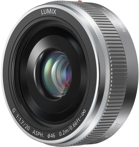 Panasonic Lumix G 20mm f/1.7 II ASPH objektīvs, sudrabots cena