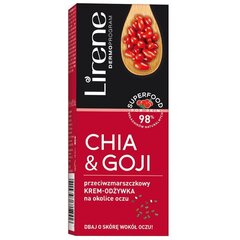 Lirene Superfood For Skin Chia & Goji acu krēms 15 ml cena un informācija | Acu krēmi, serumi | 220.lv
