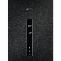 AEG RCB732E5MB ledusskapis ar saldētavu, 186 cm NoFrost, melns cena un informācija | Ledusskapji | 220.lv