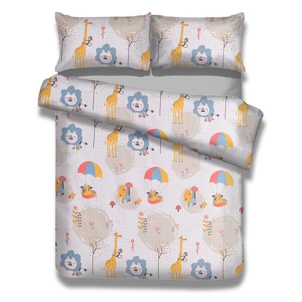 AmeliaHome gultas veļas komplekts Safari Friends 135 x 200 cm + spilvendrānas 40 x 60 cm + 80 x 80 cm internetā