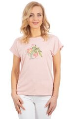 Icepeak sieviešu T-krekls BOWDLE, gaiši rozā 907148153 cena un informācija | Blūzes, sieviešu krekli | 220.lv