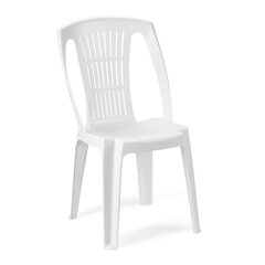 Plastmasas krēsls Stella, balts cena un informācija | Dārza krēsli | 220.lv