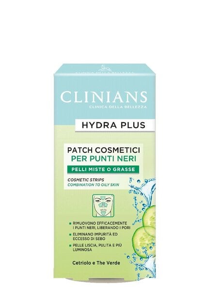 Clinians Hydra Plus kosmētikas sloksnes jauktai un taukainai ādai 8 gab.
