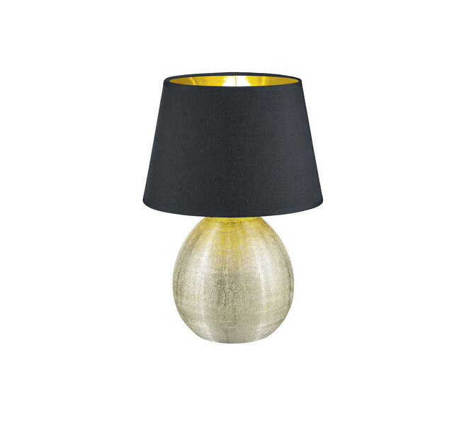 Galda lampa Luxor 1x E27, 35 cm, zeltaina cena un informācija | Galda lampas | 220.lv