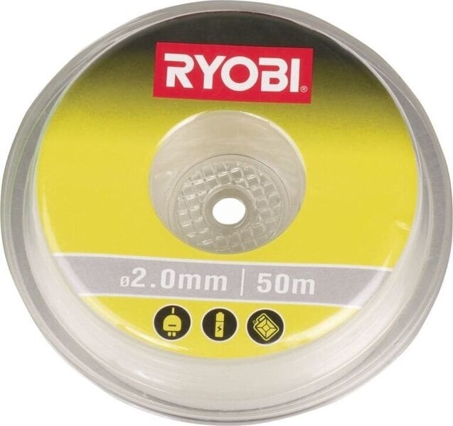 Ryobi RAC103 trimmera aukla, 50 m 2.0 mm cena un informācija | Dārza tehnikas rezerves daļas | 220.lv