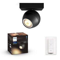 Philips Hue - Buckram Single Bluetooth Spotlight, White Ambiance cena un informācija | Griestu lampas | 220.lv