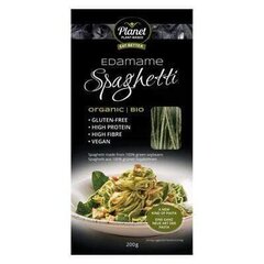 Zaļo sojas pupiņu spageti Planet Plant BIO Edamame, 200 g cena un informācija | Makaroni | 220.lv