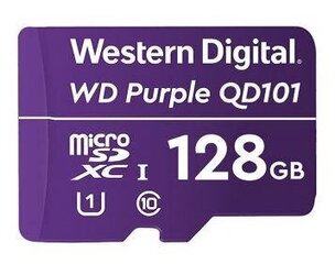Western Digital WD Purple zibatmiņa, 128 GB, MicroSDXC, Class 10 cena un informācija | Atmiņas kartes mobilajiem telefoniem | 220.lv