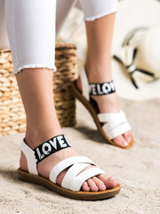 Sieviešu kurpes, baltā krāsā 891233857 cena un informācija | Sieviešu sandales | 220.lv