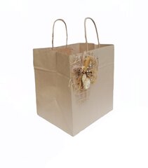 Rožu papīra dāvanu maisiņi 2 gab, Kāzu dāvanu papīra maisiņi ar rokturiem cena un informācija | Dāvanu saiņošanas materiāli | 220.lv